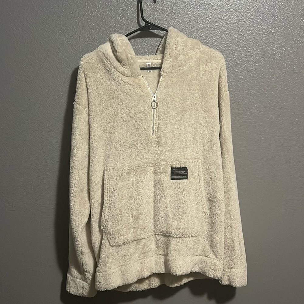 Zella Men’s Fuzzy Quarter Zip with Hood